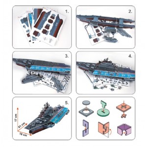 CubicFun 3D PUZZLE Aircraft Carrier